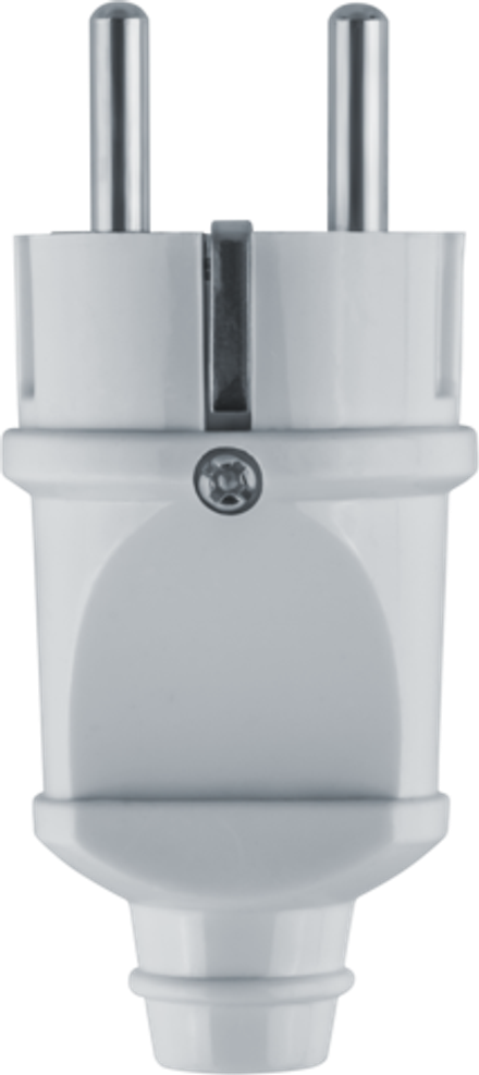 Вилка Navigator 61 359 NCA-PL02-16A-E-WH прямая с/з белая