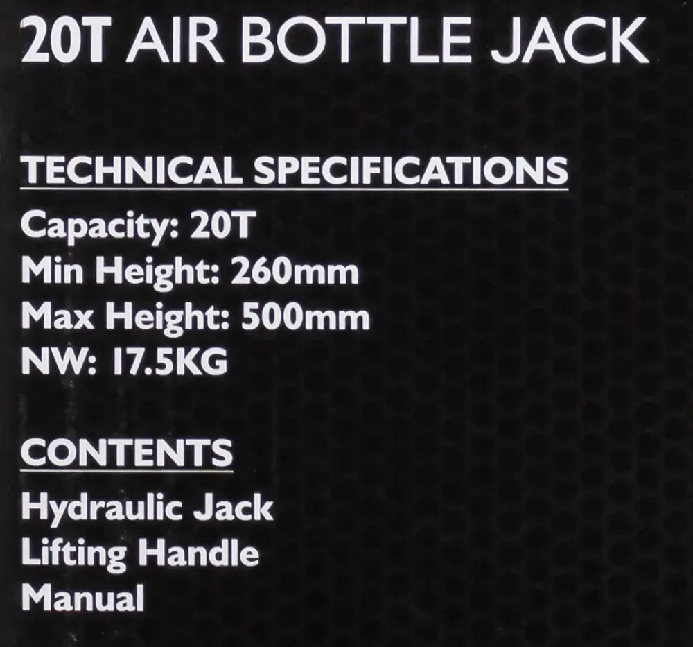 Домкрат пневмогидравлический подкатной 20т JCB JCB-TQ20002 (TQ20007)