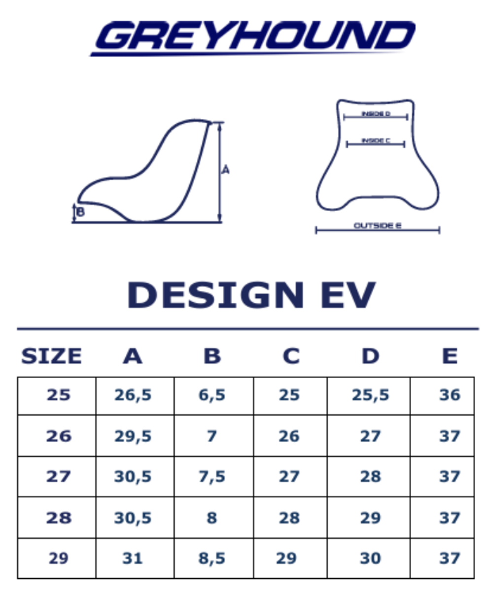 Сиденье Greyhound R1 EV 25см