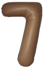 Цифра 7 Slim, Шоколад, Матовый в упаковке 40" Fm