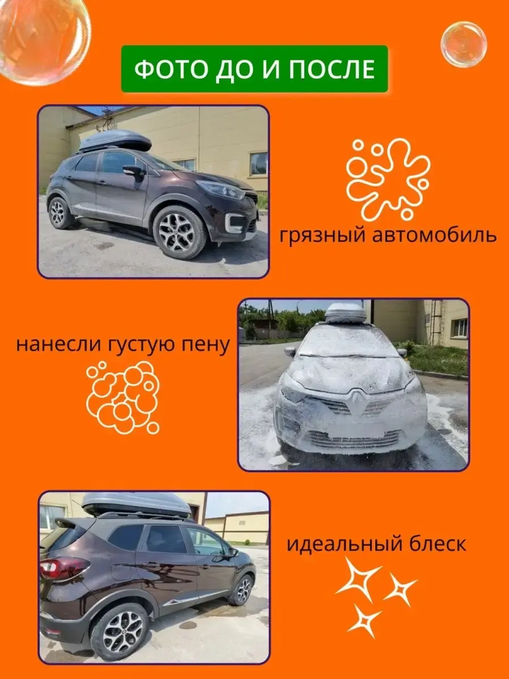 Автошампунь для бесконтактной мойки 5 литров концентрат