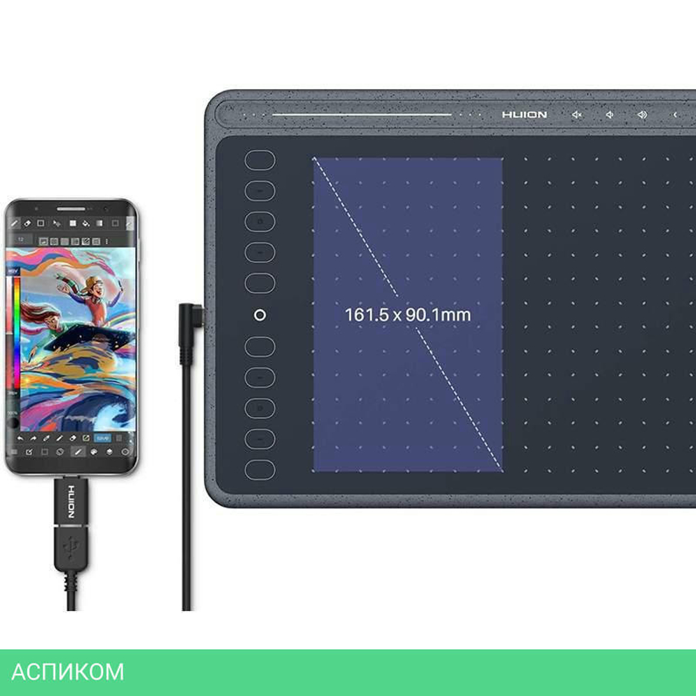 Графический планшет Huion HS611