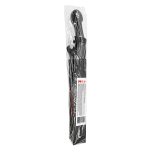 Черный двусторонний фаллоимитатор Вразумитель с шипом 52см Unilatex REF-5001