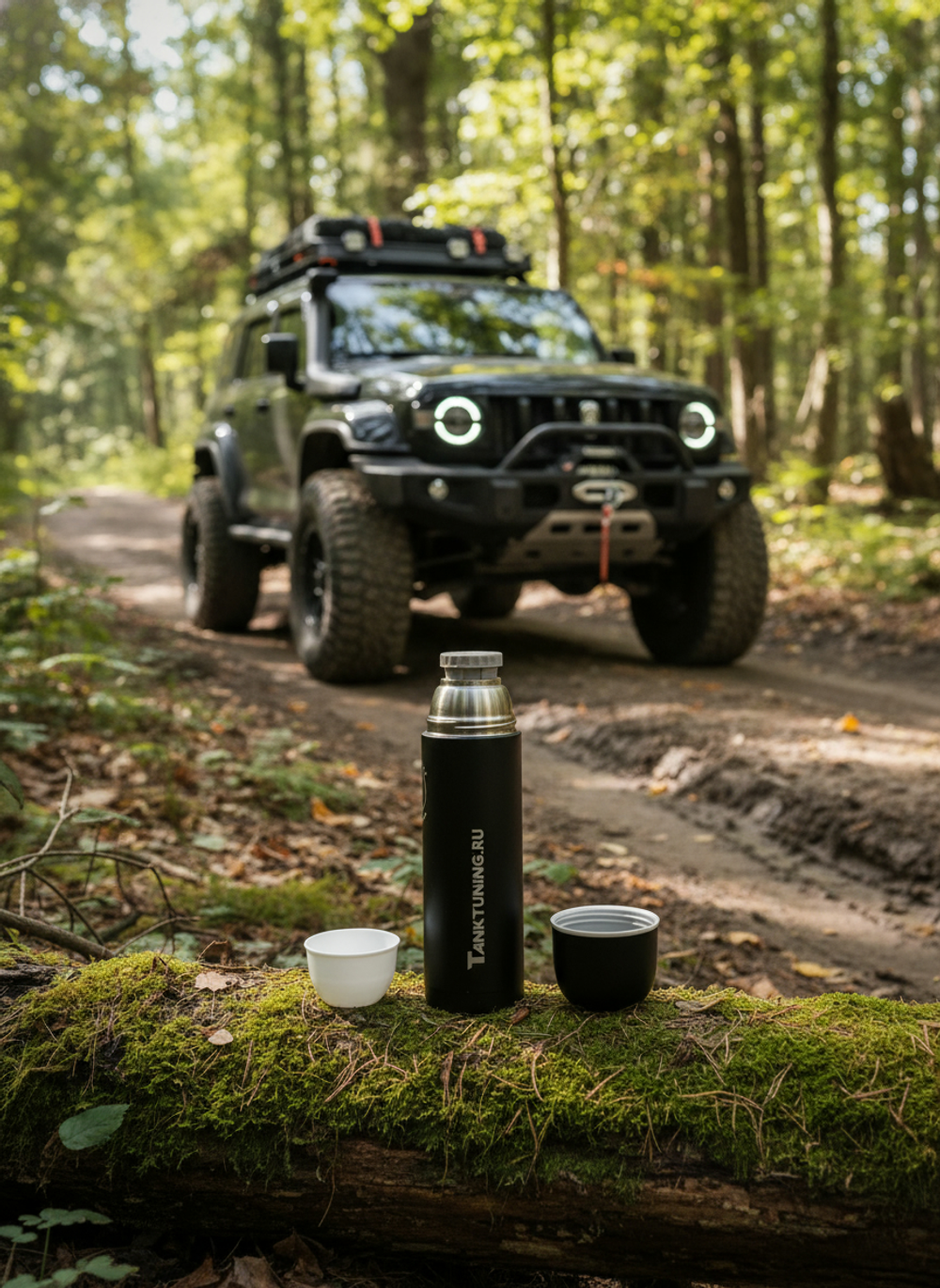 Термос TankTuning с гравировкой