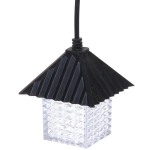 Гирлянда для улицы «Домики» 5 м 10 ламп LED (8,5*10 см) черн..пров, 1 реж.,IP-55 (220 V), Белый