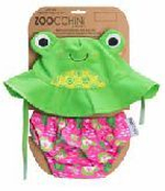 Подгузник для плавания и солнцезащитная панамка в наборе Zoocchini Лягушонок