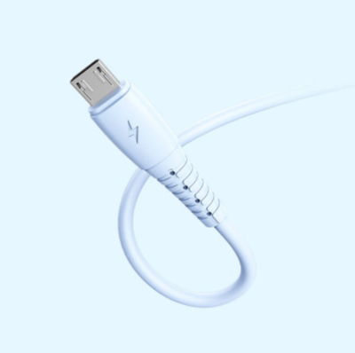 Кабель DENMEN D07L USB-Lightning 2.4A 1м Silicone Blue