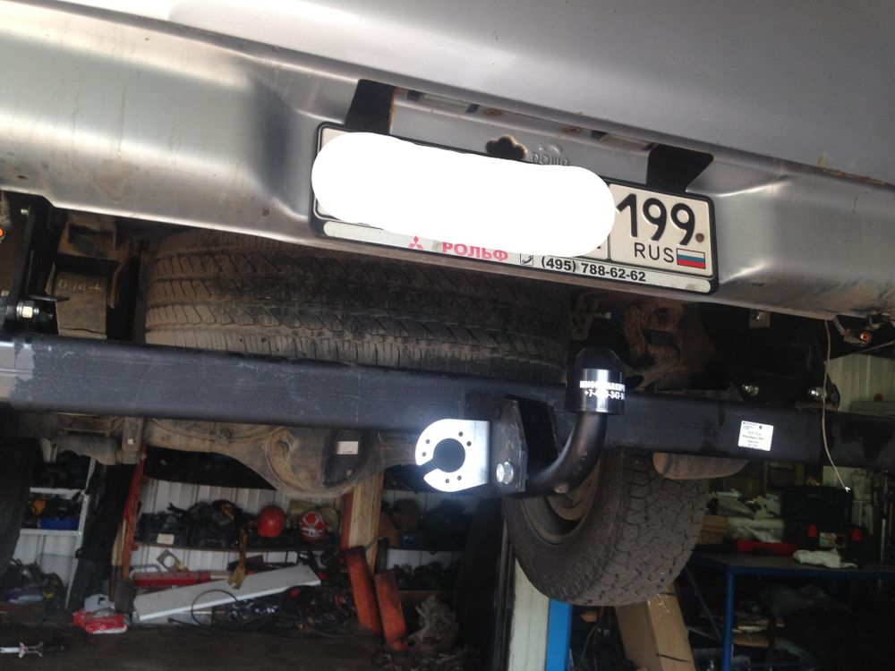 Фаркоп Трейлер 7110 на Mitsubishi L200 (2/4dr.) пикап 2006г.-(паспорт и сертификат в комплекте)(без электрики)