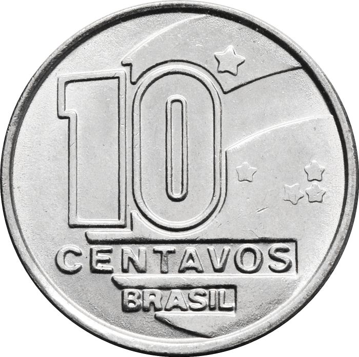 10 сентаво 1989 Бразилия