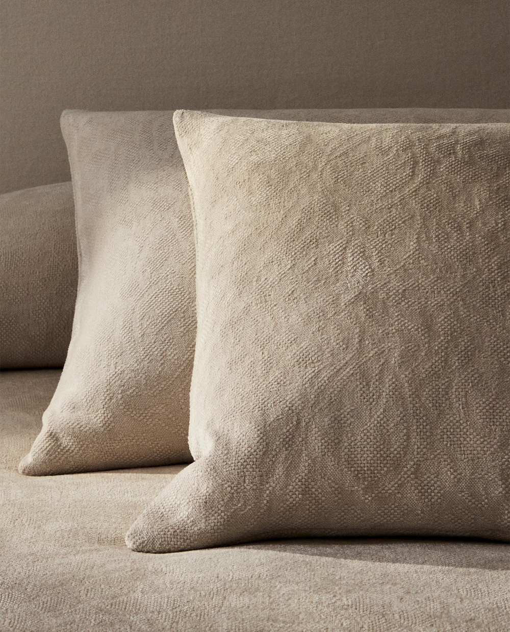 Zara Home наволочка декоративная из хлопка, серый · 5109/007