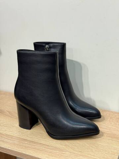 Ботильоны из натуральной кожи/мех