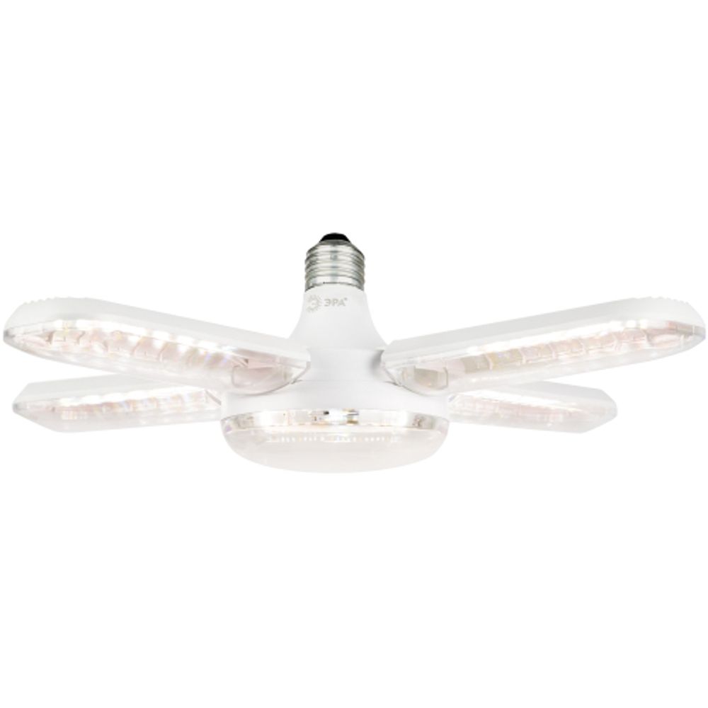 Фитолампа для растений светодиодная ЭРА GREEN LINE ФИТО-65W-PFR-E27-GR 5-ти лепестковая полного спектра 65 Вт Е27 | Фитолампы Е27