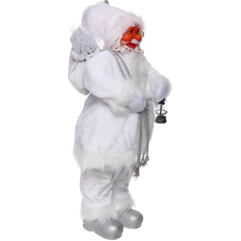 Дед Мороз - Лесовичок «Снежные времена» 60 см, Белый