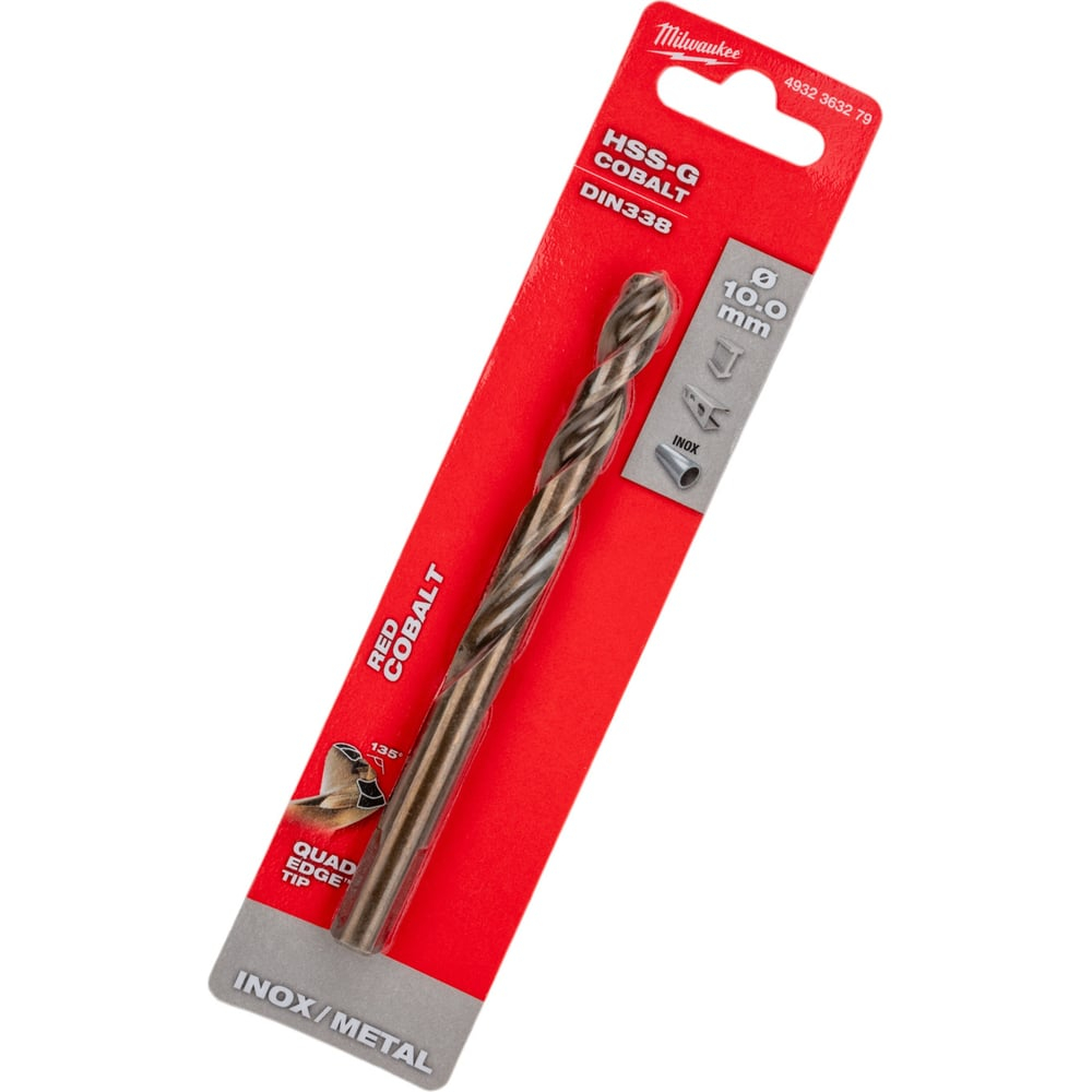 Сверло по металлу HSS-Co (10.0 мм, 1 шт.) Milwaukee 4932363279