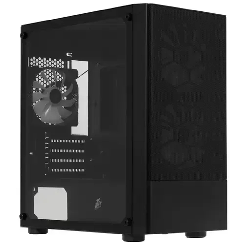 Компьютерный корпус 1STPLAYER FIREBASE X4-M TG LED Black