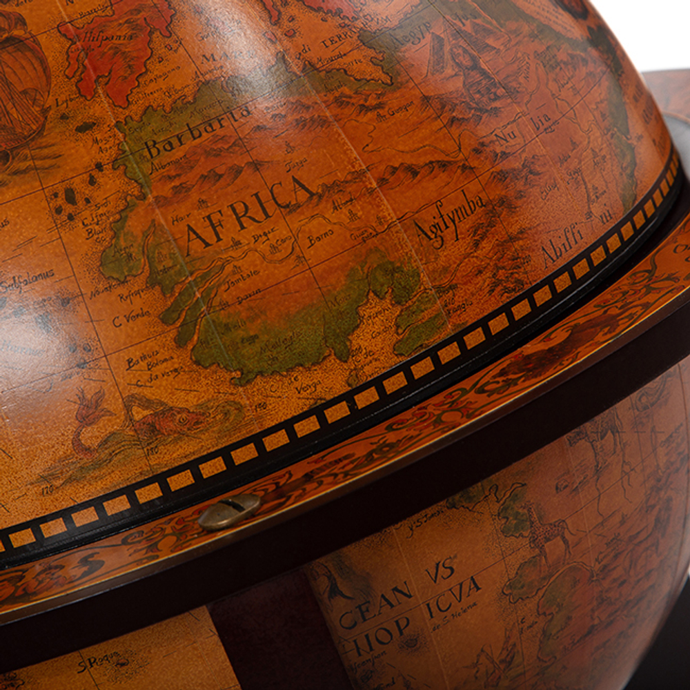 Глобус-бар "Alfeo" настольный, сфера 33 см. JG-33040-RR00