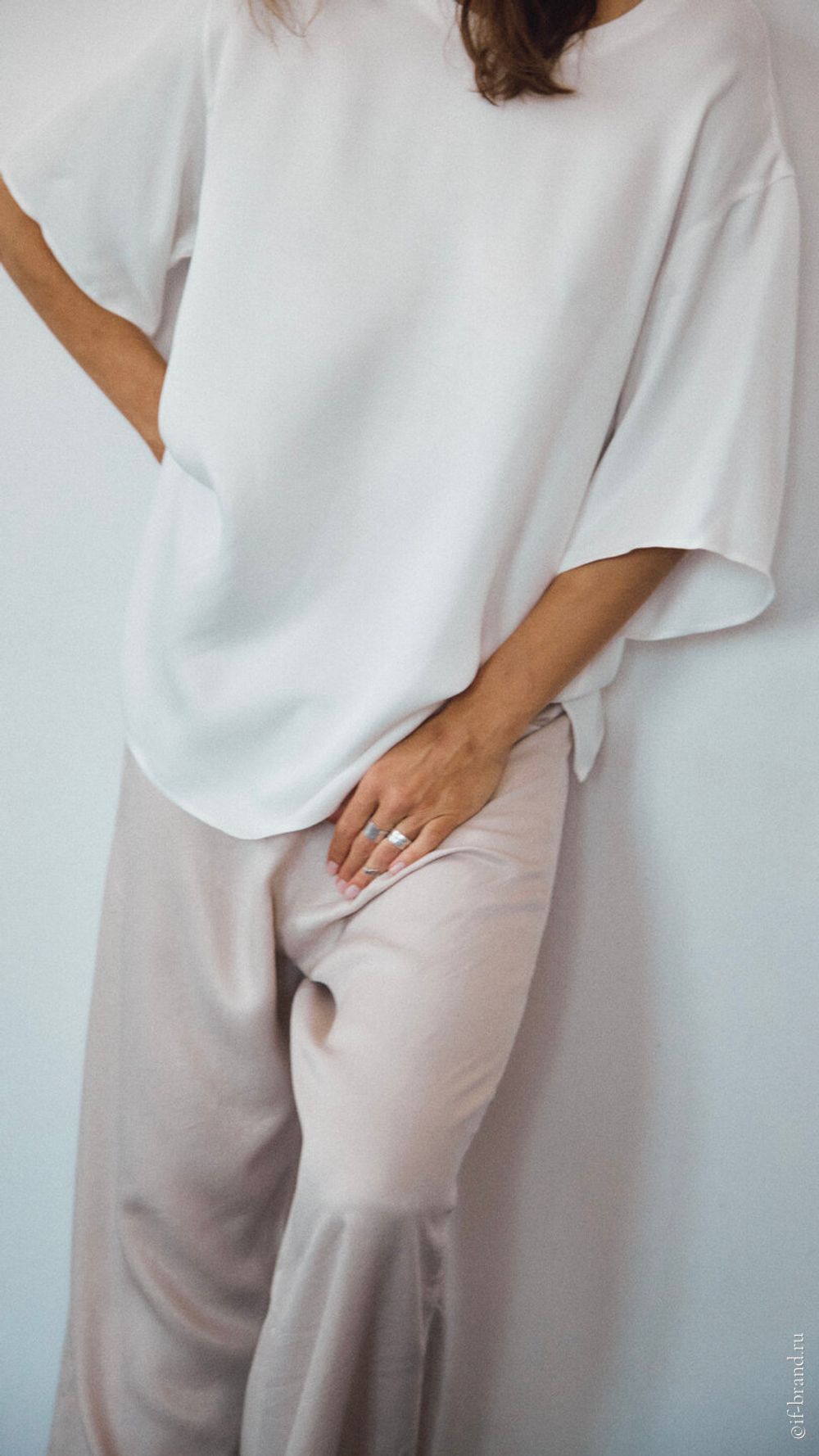 футболка AMI silk