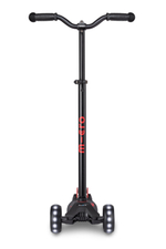 Самокат Maxi Micro Deluxe Pro LED черно-красный