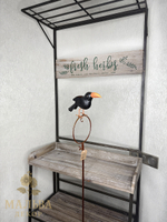 Кормушка на штекере "Ворона" 14,5x22xH33,5 см + 110 см штекер