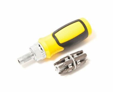 Отвертка реверсивная с комплектом бит:SL5,SL6,PH1,PH2,T10,T15,T20,T30,U6,H4,H5,H6 (13пр.)в блистере. Baum Auto##BaumAuto BM-30311213