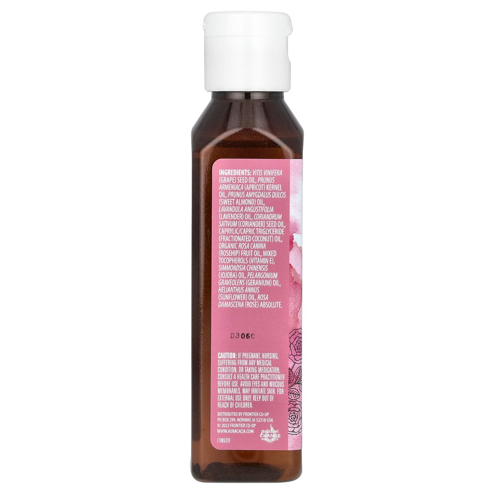 Aura Cacia, Масло для тела, герань и роза, 118 мл (4 жидк. унц.)