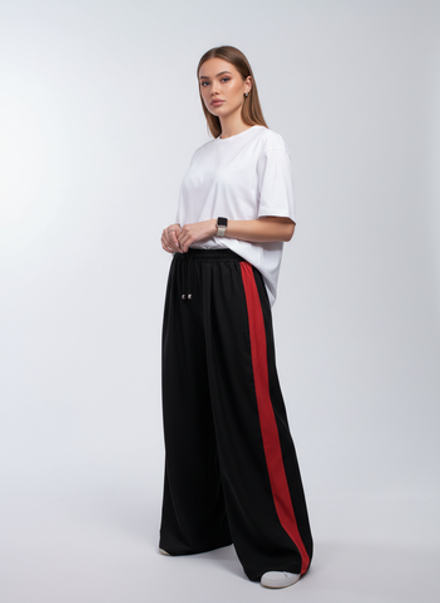 Брюки Lime red lampas