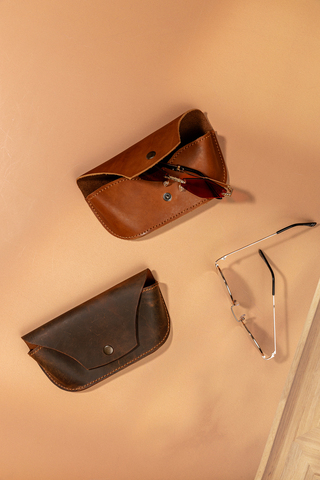 Очечница из кожи крейзи хорс 