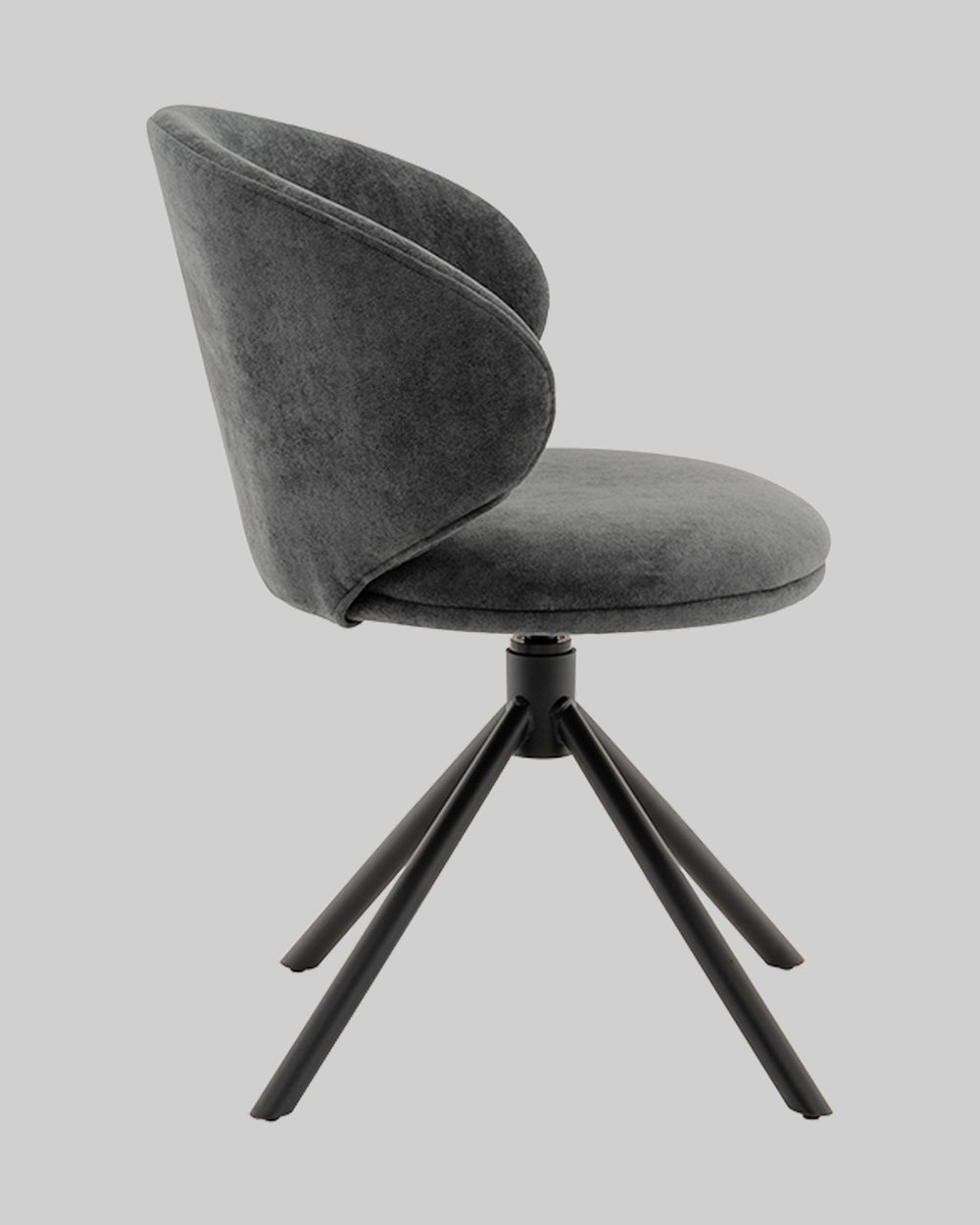 Стул Труфальд велюр темно-серый