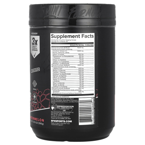 EFX Sports, AminoZorb® Elite 21, арбуз, 390 г (13,76 унции)