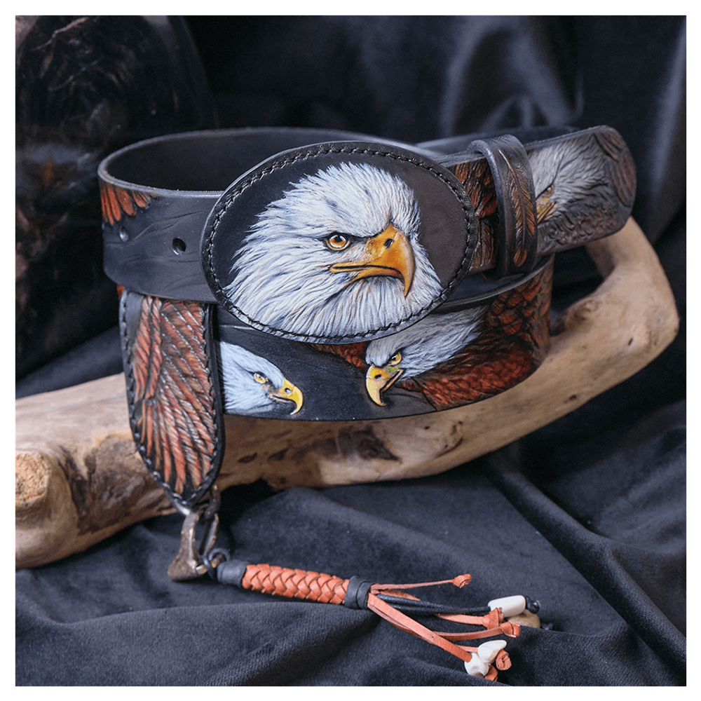 Кожаный ремень «Орел»