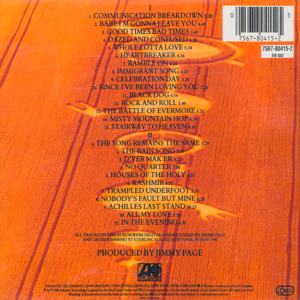 Led Zeppelin / Remasters (2CD)
