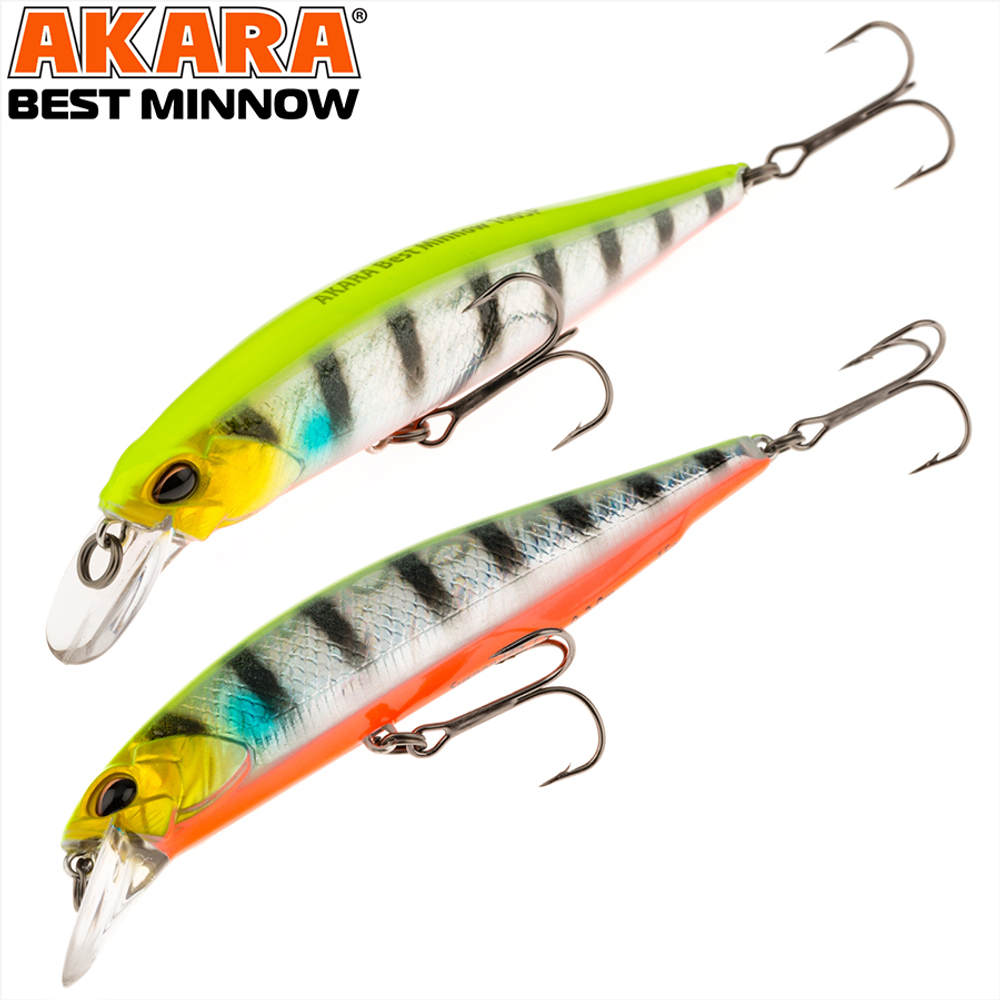 Воблер Akara Best Minnow 100SP 15 гр. (9/17 oz 3,9 in) A205