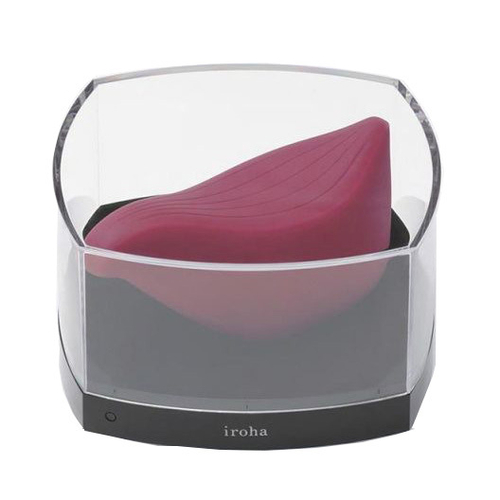 Бордовый клиторальный стимулятор 10,2см Tenga Iroha Tori HMP-01