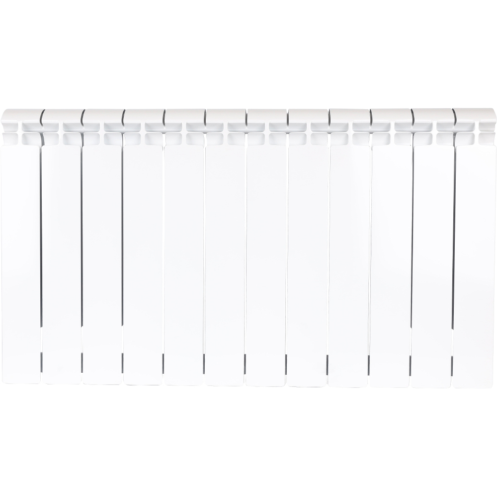 STOUT ALPHA 500 12 секций радиатор биметаллический боковое подключение (белый RAL 9016)