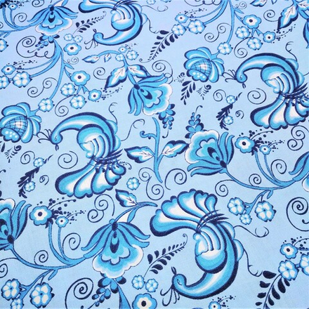 Ткань для пэчворка  ЛАЗУРНОЕ ЧУДО   112 см  100% хлопок  ( в метрах )