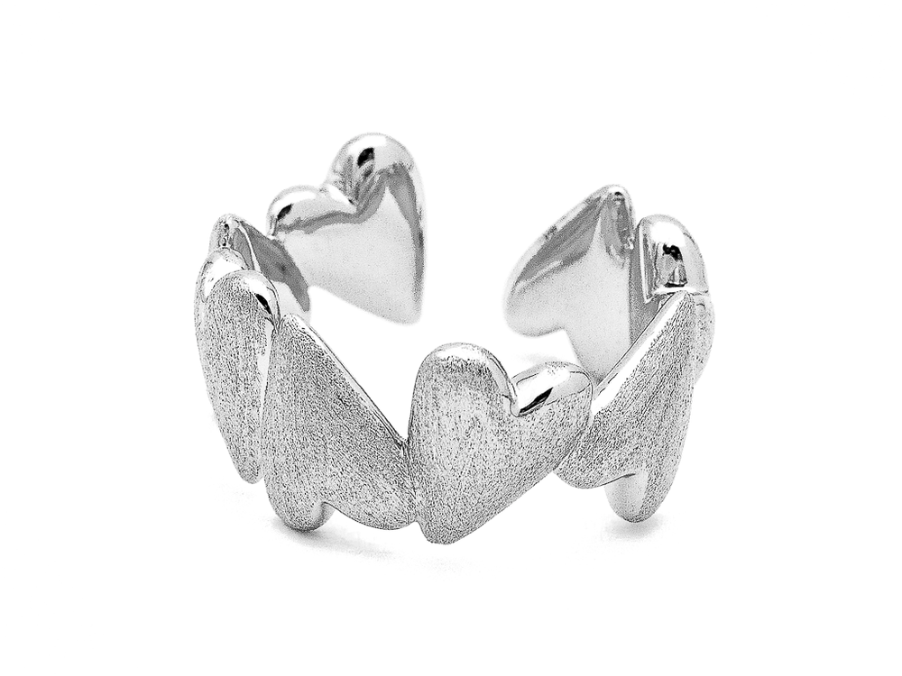 Кольцо "Сердечки" 10мм, разъемное