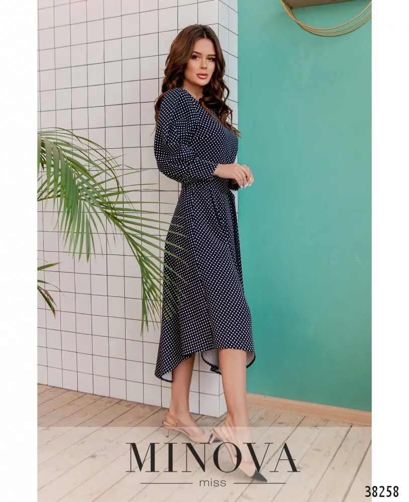 Платье 3137-темно-синий Minova