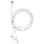 Кабель Baseus Superior Series Fast Charging Data Cable USB to M+L+C 3.5A 1.5m - White