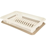 Сушилка для посуды Plast Team с поддоном 1-а ярусная 480х85 мм шоколадный мокко