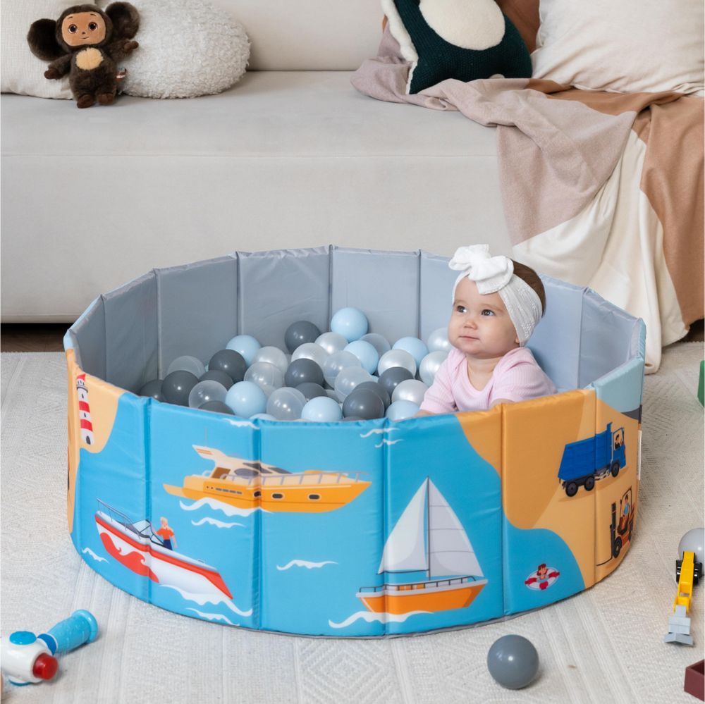 Игрушка Детский сухой бассейн TM Romana Мир приключений Транспорт складной