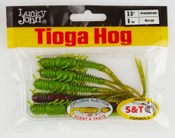 Мягкая съедобная приманка LJ Pro Series Tioga HOG 3.5 in (89 мм), цвет T44, 6 шт