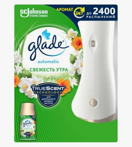 ОСВЕЖИТЕЛЬ ВОЗДУХА GLADE AUT ДЕКОР СВЕЖЕСТЬ УТРА 175ГР КОМПЛ