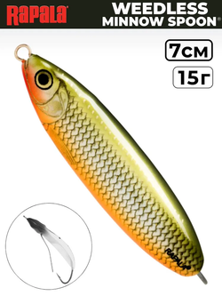 Незацепляйка RAPALA Minnow Spoon RMS07 / 7 см, 15 г, цвет RFSH