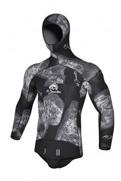 Куртка гидрокостюма H.Dessault (C4 Carbon) Black Side 5 мм