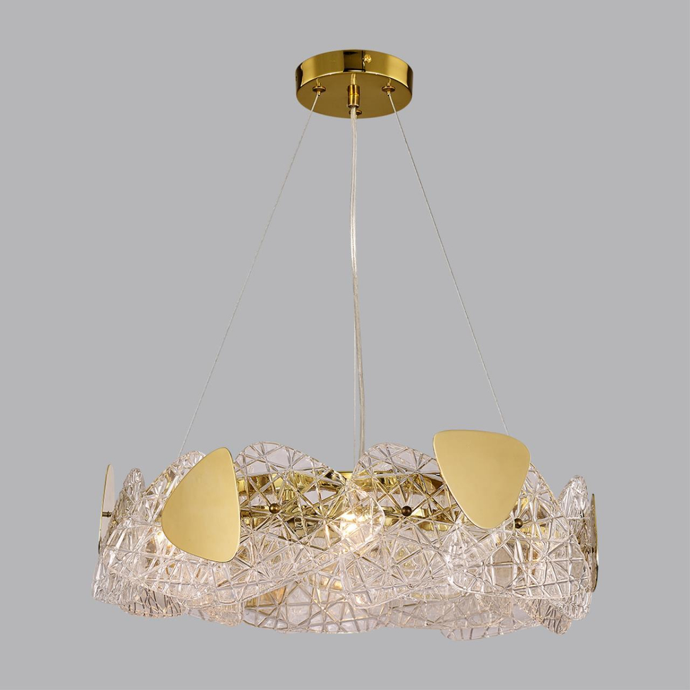 6582/6 NEOCLASSI LN25 50 золотой/прозрачный, золотой металл/стекло, металл Люстра подвесная E14 6*40W 220V QUEENY