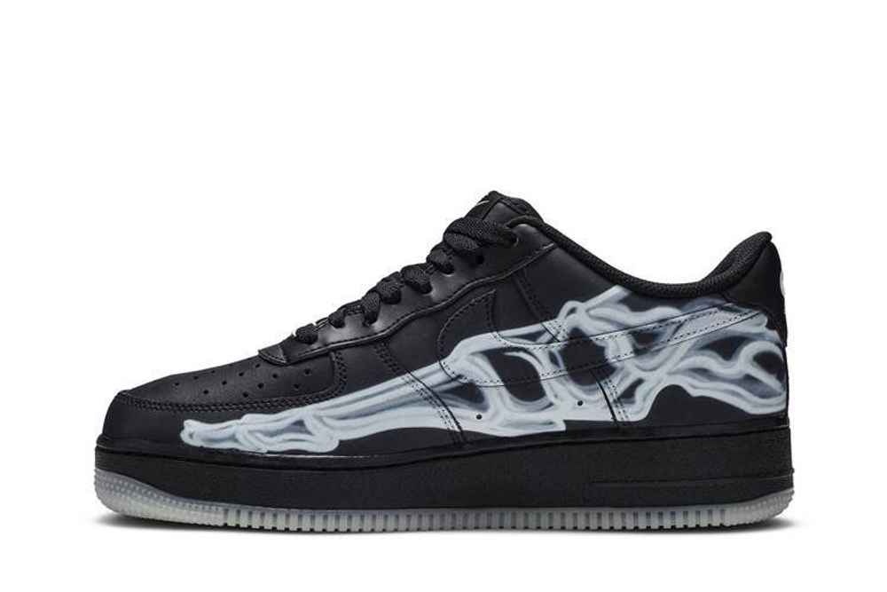 Кроссовки Nike Air Force 1 Skeleton 'Black On Black'