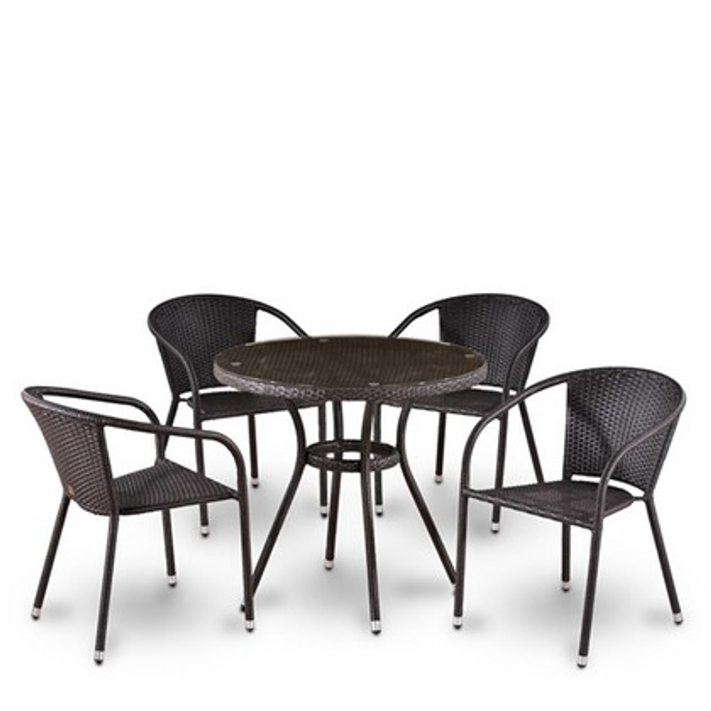 Комплект мебели в сад T282ANT/Y137C-W53 Brown 4Pcs