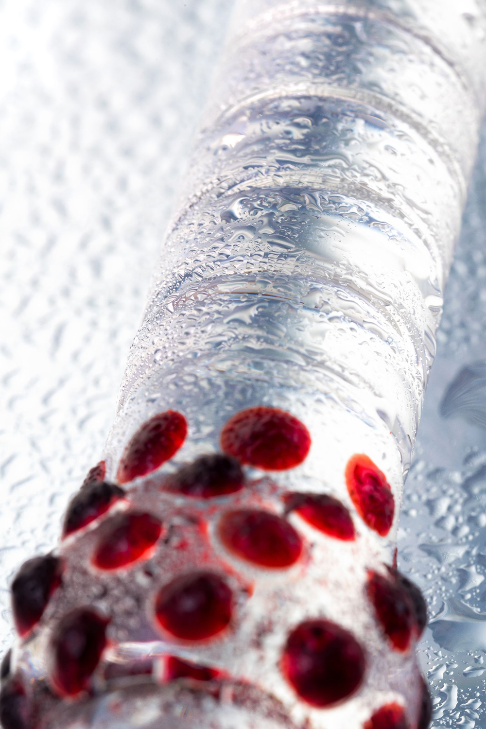 Двусторонний фаллоимитатор Sexus Glass, стекло, прозрачный, 22 см, (912078)