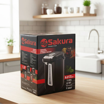 Термопот 6л черный SA-1346BS