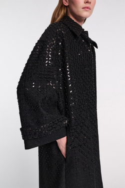 Пальто с пайетками